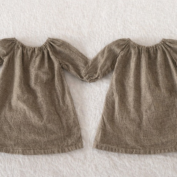 willow & Hazel Other - Willow & Hazel Handmade Linen Dress 6–9M | Made in USA